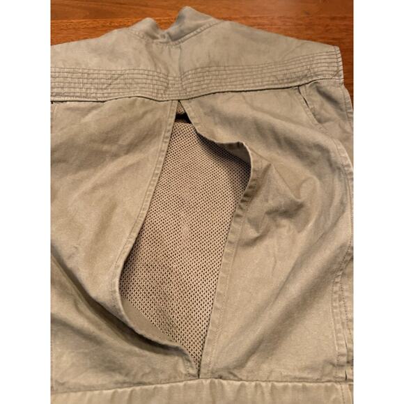 Medium Orvis Safari Photographers Travel Vest Multi Pocket Canvas Mesh Back - Picture 13 of 13